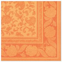 Serviete "ROYAL Collection" zložene 1/4 40 cm x 40 cm oranžna "Ornaments"