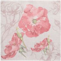 Serviete "ROYAL Collection" zložene 1/4 40 cm x 40 cm roza "Elegant Stars"