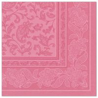 Serviete "ROYAL Collection" zložene 1/4 40 cm x 40 cm roza "Ornaments"