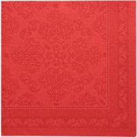 Serviete "ROYAL Collection" zložene 1/4 40 cm x 40 cm rdeča "New Elegance"