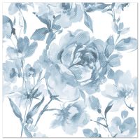 Serviete "ROYAL Collection" zložene 1/4 40 cm x 40 cm modra "Rose"