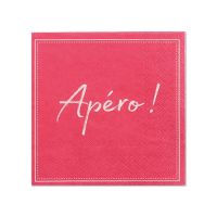 Serviete, 3-slojne zložene 1/4 25 cm x 25 cm fuchsia "Apero"