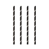 Shake slamice, papir Ø 8 mm · 20 cm črna/bela "Stripes"