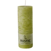 Sveče, cilinder Ø 68 mm · 190 mm birke "Rustic" barvne v celoti