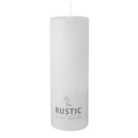 Sveče, cilinder Ø 68 mm · 190 mm bela "Rustic" barvne v celoti