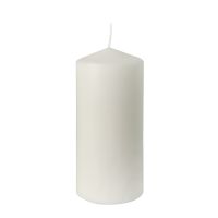 Sveča steber Ø 66 mm · 150 mm bela , 100% Stearin