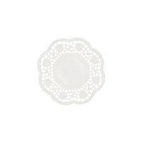 Podstavki za krožnike in skodelice okroglo Ø 10 cm bela