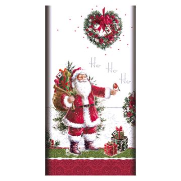 Namizni prt, kot blago, Airlaid 120 cm x 180 cm "HoHoHo"
