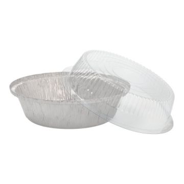 Alu posode s pokrovom okroglo 0,77 l Ø 18,2 cm · 8 cm