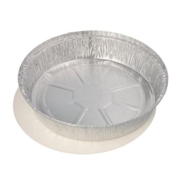 Alu posode s pokrovi iz PE prevlečenega kartona okroglo 1 l Ø 23 cm · 4,4 cm