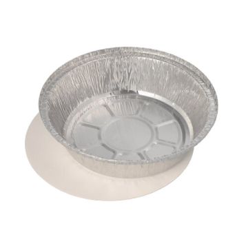 Alu posode s pokrovi iz PP prevlečenega kartona okroglo 0,77 l Ø 18,2 cm · 4 cm