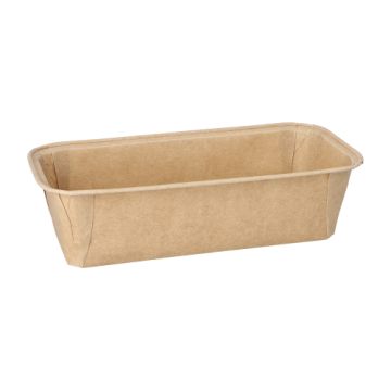 Modelčki za peko kvadratna 1033 ml 6,1 cm x 10,8 cm x 23 cm rjava