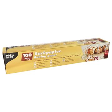 Papir za peko 100 m x 38 cm rjava v škatli