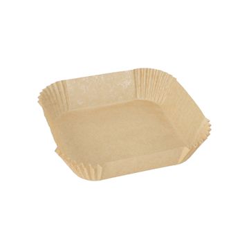 Papir za pečenje 16 cm x 16 cm x 4,5 cm rjava za cvrtnik