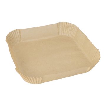 Papir za pečenje 23 cm x 23 cm x 4,5 cm rjava za cvrtnik