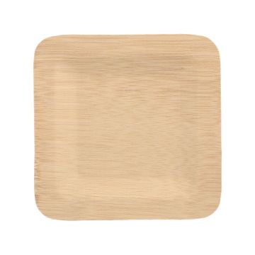 Krožniki, iz bambusa "pure" kvadratna 1,5 cm x 18 cm x 18 cm