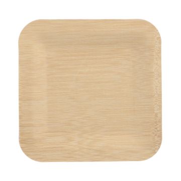 Krožniki, iz bambusa "pure" kvadratna 1,5 cm x 23 cm x 23 cm
