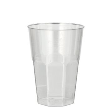 Kozarci za kavo z mlekom, PS 0,3 l Ø 8 cm · 11 cm kristalno jasno