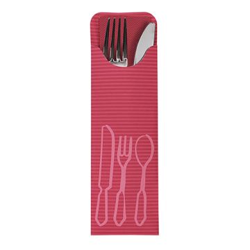 Vrečke za pribor 23,5 cm x 7,3 cm bordeaux z barvno Bistro servieto