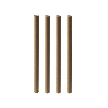 Bubble Tea Slamice Papir "pure" Ø 12 mm · 20 cm rjava