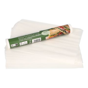 Papir za sendviče 25 cm x 30 cm bela
