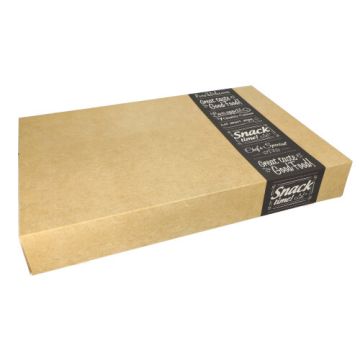 Transportne in catering škatle "pure" kvadratna 8 cm x 37,5 cm x 55,5 cm "Good Food" velik
