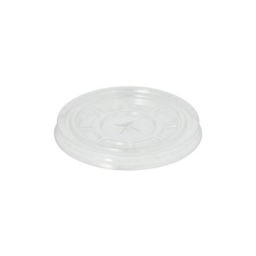 Pokrovi "Hurricane", PET okroglo Ø 9,5 cm kristalno jasno s križnim rezom