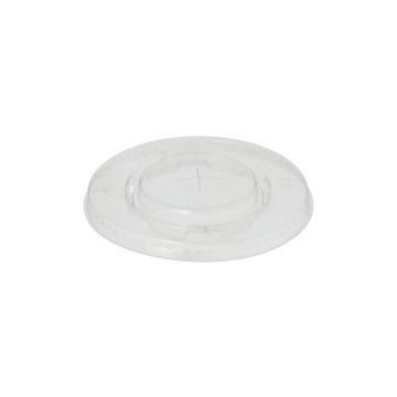 Pokrovi, PLA "pure" okroglo Ø 9,5 cm kristalno jasno s križnim rezom
