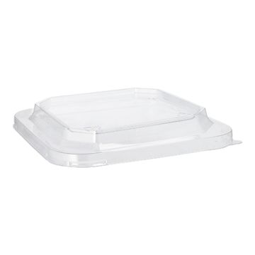 Pokrovi za škatle za kosilo PET kvadratna 2,5 cm x 18 cm x 18 cm prozorna