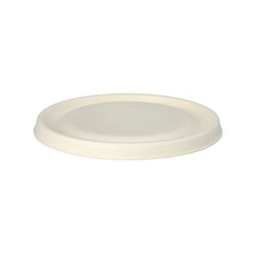 Pokrovi za sklede sladkorni trs "pure" Ø 17 cm · 1,2 cm bela
