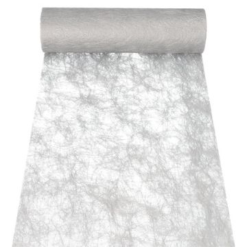 Dekorativni trak "Sizoflor" 25 m x 30 cm srebrna