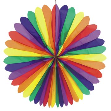 Pahljača Ø 120 cm "Rainbow" negorljivo