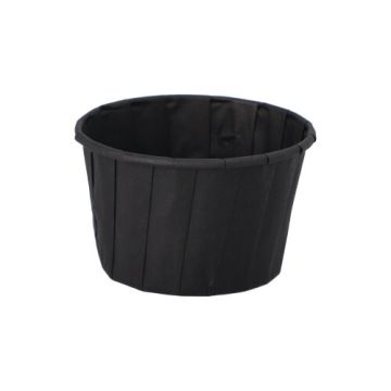 Skodele za dressing, papir 90 ml Ø 6,6 cm · 4,2 cm črna