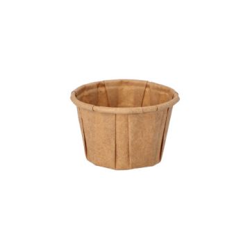 Skodele za dressing, papir "pure" 25 ml Ø 4,4 cm · 2,8 cm rjava