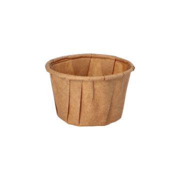 Skodele za dressing, papir "pure" 35 ml Ø 5 cm · 3,1 cm rjava