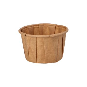 Skodele za dressing, papir "pure" 50 ml Ø 5,8 cm · 3,5 cm rjava