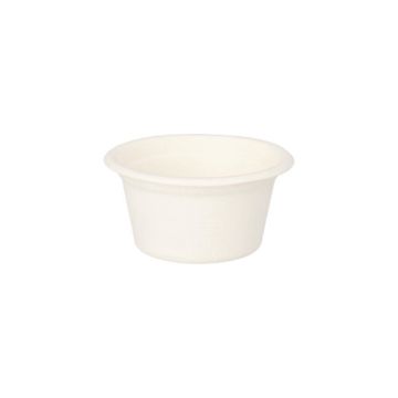 Posodice za dressing, sladkorni trs "pure" 60 ml Ø 6 cm · 3 cm bela