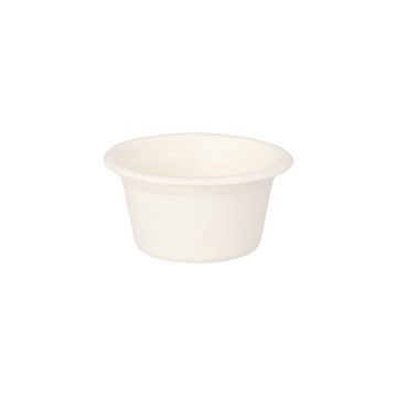 Posodice za dressing, sladkorni trs "pure" 60 ml Ø 6 cm · 3 cm bela