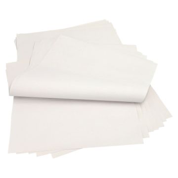 Zavijalni papir, celuloza 50 cm x 37,5 cm bela 1/4 preložen