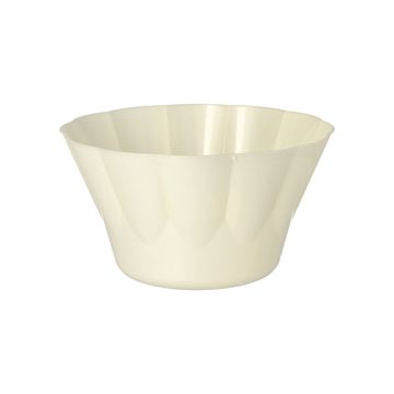 Posodice za sladoled in desert, C-PLA "pure" okroglo 400 ml Ø 12 cm · 7 cm narava