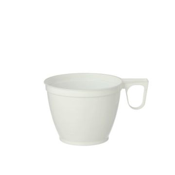 Skodelice z ročajem, PS 0,18 l Ø 7,8 cm · 6 cm bela