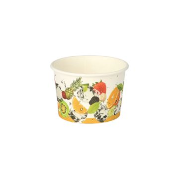 Lončki za sladoled okroglo 125 ml Ø 7,5 cm · 4,8 cm barvni "Fruits"