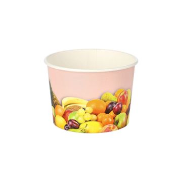 Lončki za sladoled okroglo 150 ml Ø 7,7 cm · 5,5 cm "Fruits"