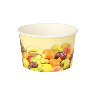 Lončki za sladoled okroglo 250 ml Ø 10 cm · 6 cm "Fruits"