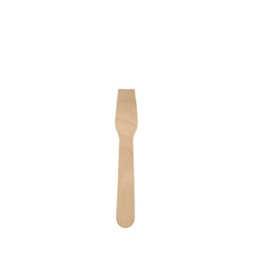Žlice za sladoled, les 9,4 cm povoščeno