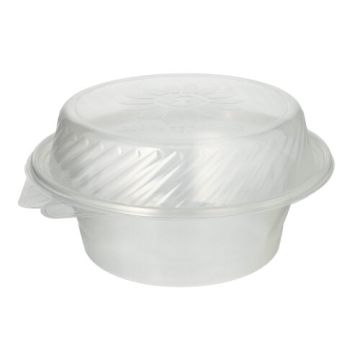 Delikatesne in solatne sklede s pokrovom PP okroglo 1400 ml 11 cm x 22 cm x 21,5 cm