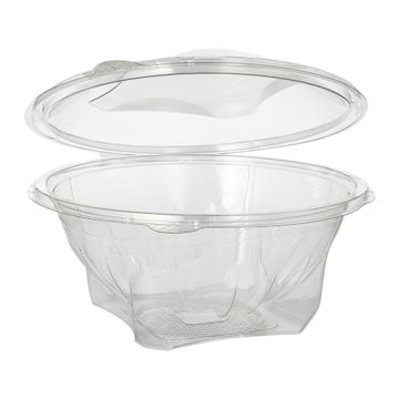 Delikatesne in solatne sklede s pokrovom, R-PET okroglo 1000 ml Ø 18,5 cm · 7,8 cm kristalno jasno