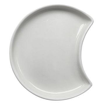 Krožniki Porcelan polmesec Ø 9 cm · 1,2 cm bela "Ano"