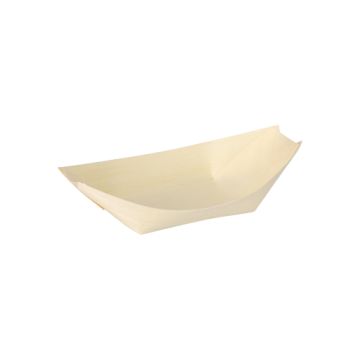 Fingerfood - skodele, lesene "pure" 14 cm x 8,2 cm "Ladjica"