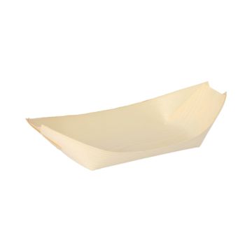 Fingerfood - skodele, lesene "pure" 21,5 cm x 10 cm "Ladjica"